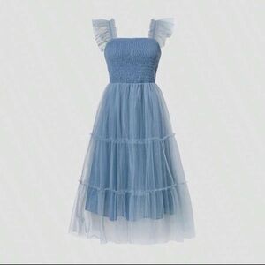Charming Blue Kids Dress